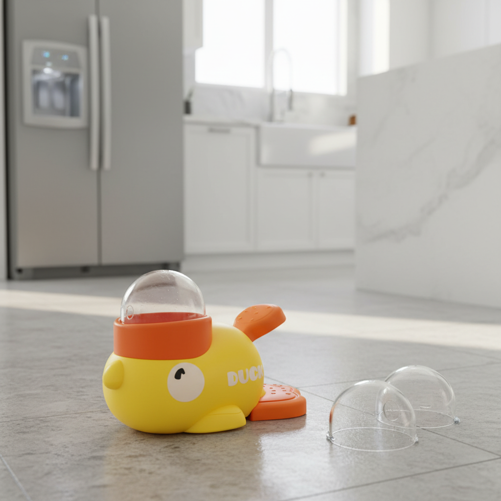 Interactive Duck Shaped Pet Food Dispenser