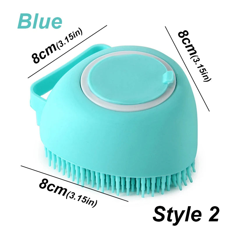 Pet Dog Silicone Bath Brush Cleaning Care Baby Baby Bath Massage Brushdog Brush Shampoo Massager Bath Brush Pet Supplies